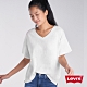 Levis 女款 V領短袖素T恤 / 簡約白 product thumbnail 1