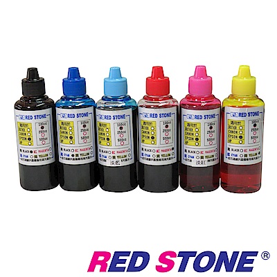 RED STONE for EPSON連續供墨機專用填充墨水100CC(六色一組)