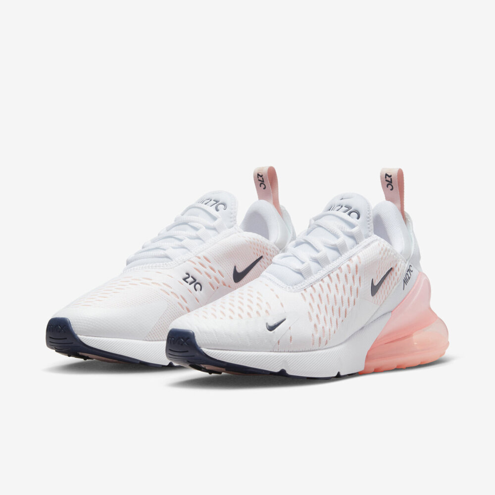 Nike W Air Max 270 [AH6789-110] 女休閒鞋運動氣墊緩震舒適穿搭白粉橘