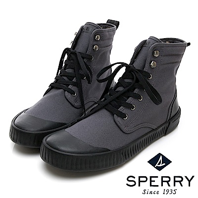 SPERRY 古著靴藝經典帆布復古靴(男)-灰色