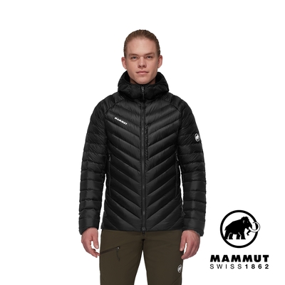 【Mammut長毛象】Broad Peak IN Hooded Jacket Men 防潑水羽絨連帽外套 男款 黑色 #1013-02961