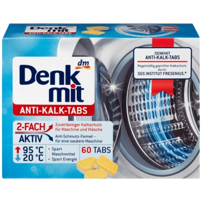 德國Denkmit 洗衣機清潔錠 15g*60顆