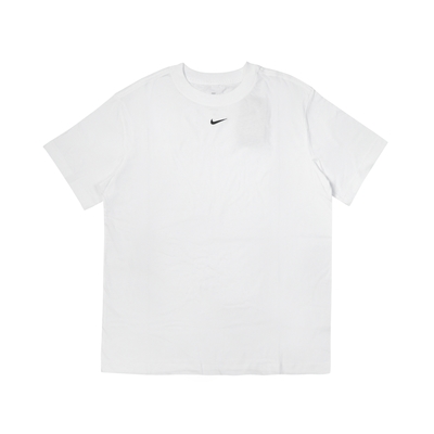 Nike 短袖上衣 NSW Essential Tee 女款 白 小勾 落肩 寬鬆 刺繡 短T DN5698-100