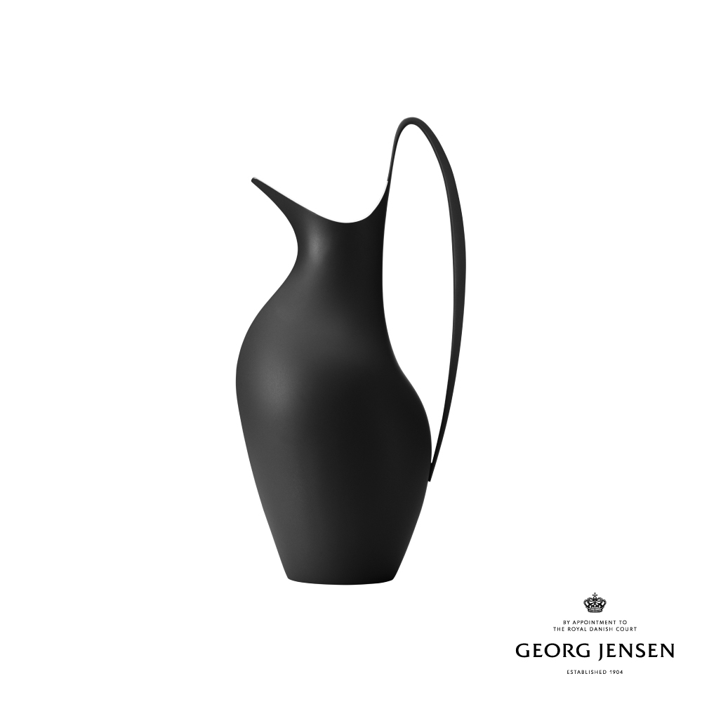 Georg Jensen 喬治傑生 KOPPEL 水瓶，午夜黑，0.75L 不鏽鋼