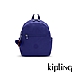 Kipling 氣質琉璃藍簡約時尚拉鍊後背包-WINNIFRED M product thumbnail 1