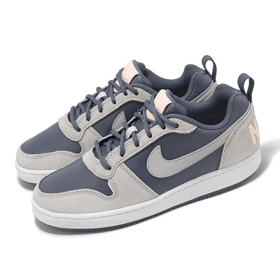 Nike 休閒鞋 Wmns Court Borough Low PREM 女鞋 藍 灰 麂皮 低筒 861533-400