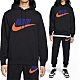 Nike Club CHNL LOGO 男 黑 基本款 內刷毛 保暖 帽T 長袖 FN3105-010 product thumbnail 1