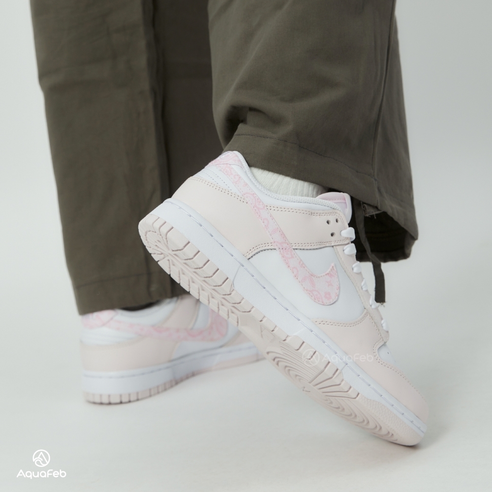 Nike Dunk Low Pink Paisley 女鞋珍珠粉白色變形蟲經典穿搭休閒鞋