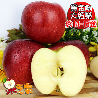 果之家 日本青森脆甜大紅榮蘋果特級14-16顆禮盒(約5kg，單顆為350-310g)