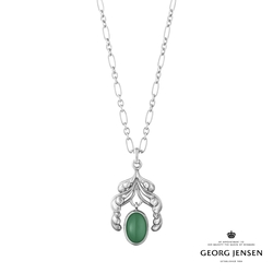 Georg Jensen 喬治傑生 MOONLIGHT BLOSSOM 綠瑪瑙純銀