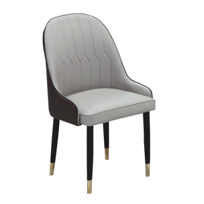 柏蒂家居-馬修簡約雙色餐椅(單椅)-53x43x93cm