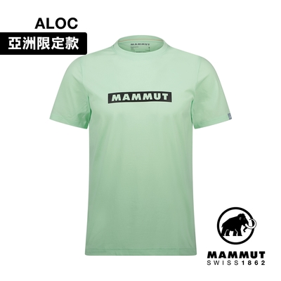 【Mammut長毛象】QD Logo Print T-Shirt AF Men 快乾LOGO短袖T恤 男款 薄荷綠PRT2 #1017-02012