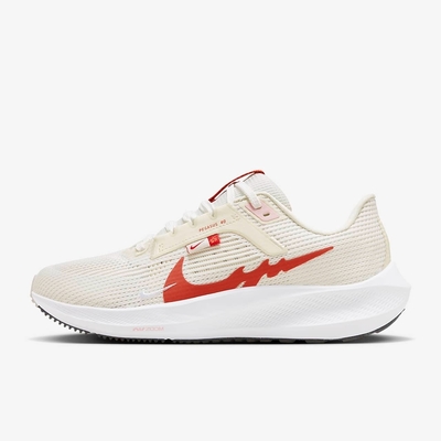 NIKE AIR ZOOM PEGASUS 40 女慢跑鞋-米紅色-FZ5059121