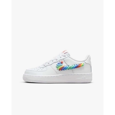 NIKE AIR FORCE 1 LV8 1 (GS) 男女大童休閒鞋-白彩-FQ4948100