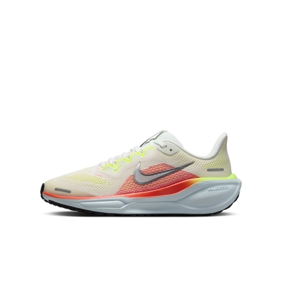 NIKE AIR ZOOM PEGASUS 41 (GS) 男女大童慢跑鞋-白黃紅-FN5041100