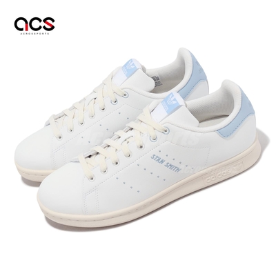 adidas 休閒鞋 Stan Smith W 女鞋 白 藍 皮革 三葉草 愛迪達 IE9646