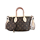 LV Neverfull BB經典Monogram帆布塗層手提斜背子母包 product thumbnail 1