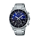 CASIO卡西歐 EDIFICE 三針三眼 湛藍 EFV-600D-2A_43.8mm product thumbnail 1