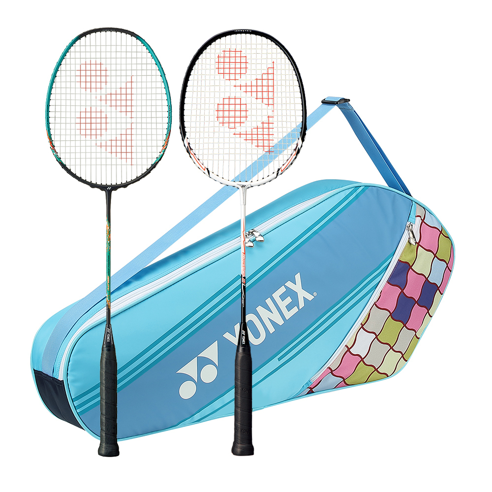 Yonex 雙人羽拍組 [DH09323-002] 初階 羽球拍*2 拍袋 MNP