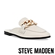 (季末換季出清)STEVE MADDEN-CALLY 金飾皮革穆勒拖鞋-米杏色 product thumbnail 1