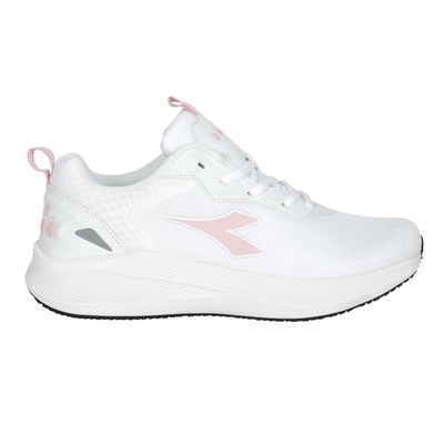 DIADORA 女輕量專業慢跑鞋-運動 反光 跑步 DA33670 白粉