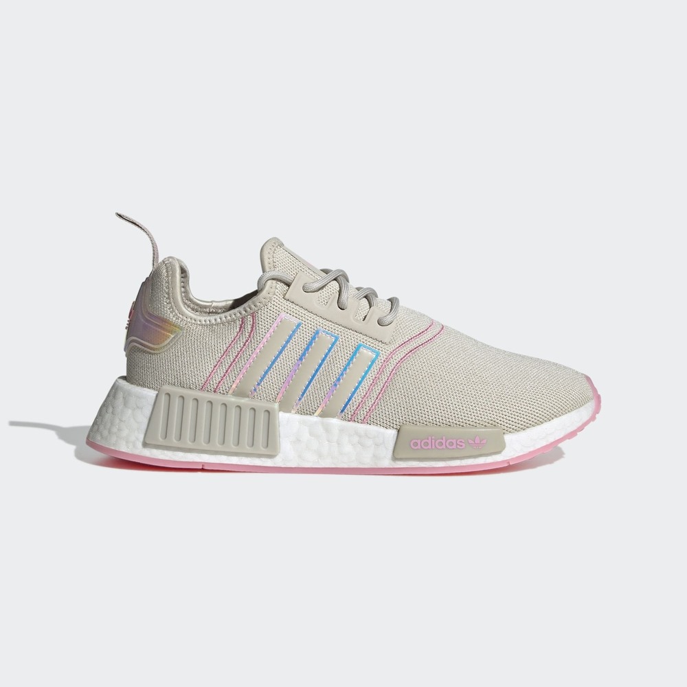 Adidas NMD_R1 W [GW9473] 女 休閒鞋 運動 經典 Originals 襪套式 緩震 愛迪達 奶茶