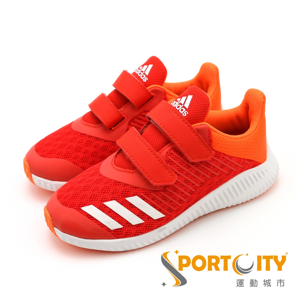 ADIDAS-FORTARUN 大童慢跑鞋-紅