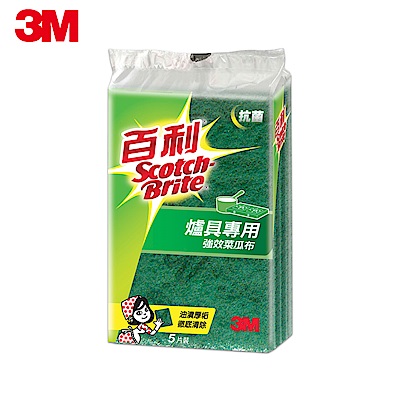 3M 百利餐廚爐具專用強力菜瓜布5片裝