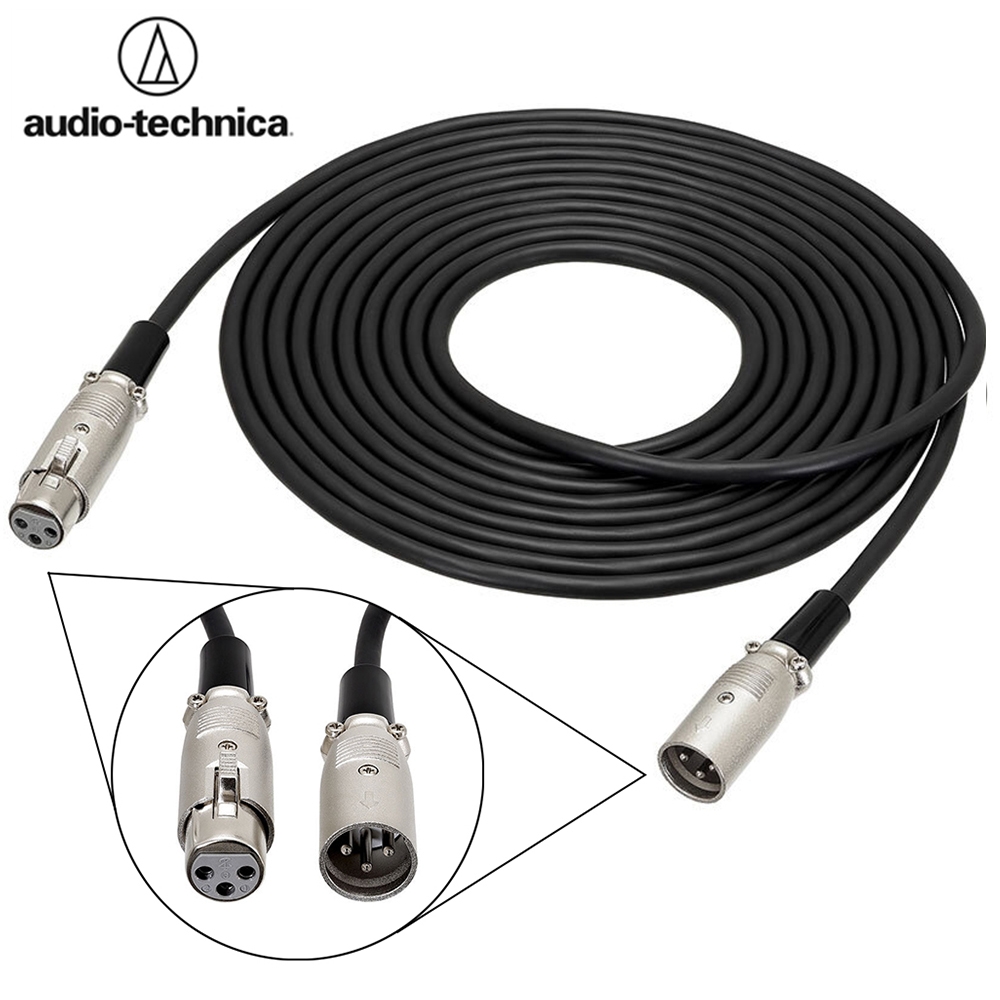 日本鐵三角Audio-Technica麥克風延長線ATL458A/5.0(長5公尺;OFC無氧銅線;公母頭)日本原裝進口-平行輸入