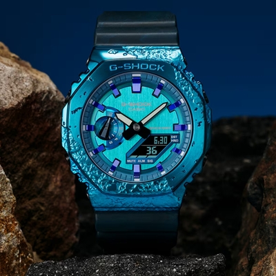 CASIO 卡西歐 G-SHOCK 40週年探險家之石系列 雙顯腕錶 禮物推薦 畢業禮物 44.4mm / GM-2140GEM-2A