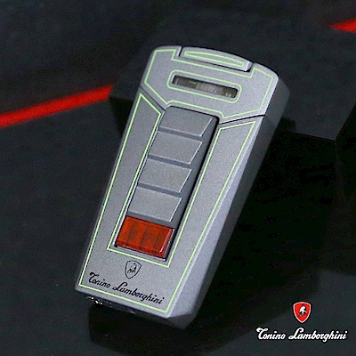 藍寶堅尼Tonino Lamborghini AERO LIGHTER 打火機(灰底綠線)