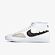 Nike SB Blazer Court Mid PRM [DM8553-100] 男 滑板鞋 休閒 帆布 中筒 白 黑 product thumbnail 1