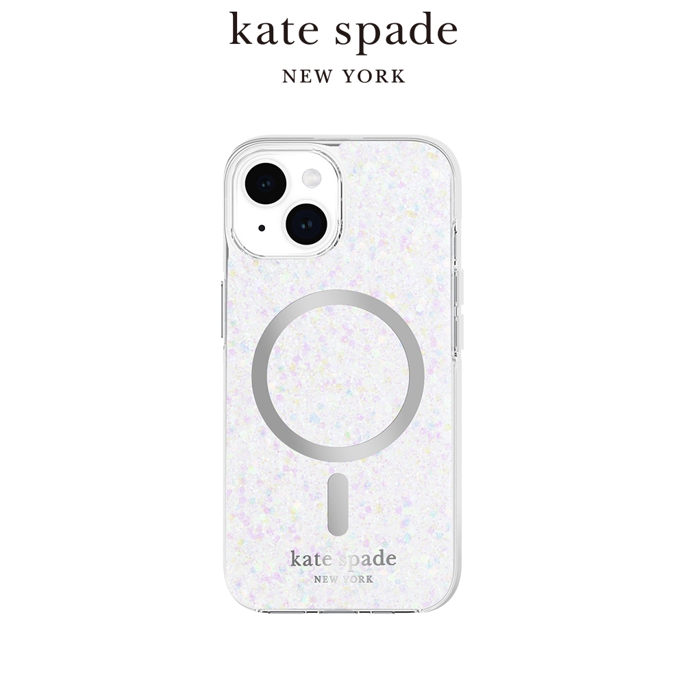 【kate spade】iPhone 15系列 MagSafe 精品手機殼 銀河星鑽