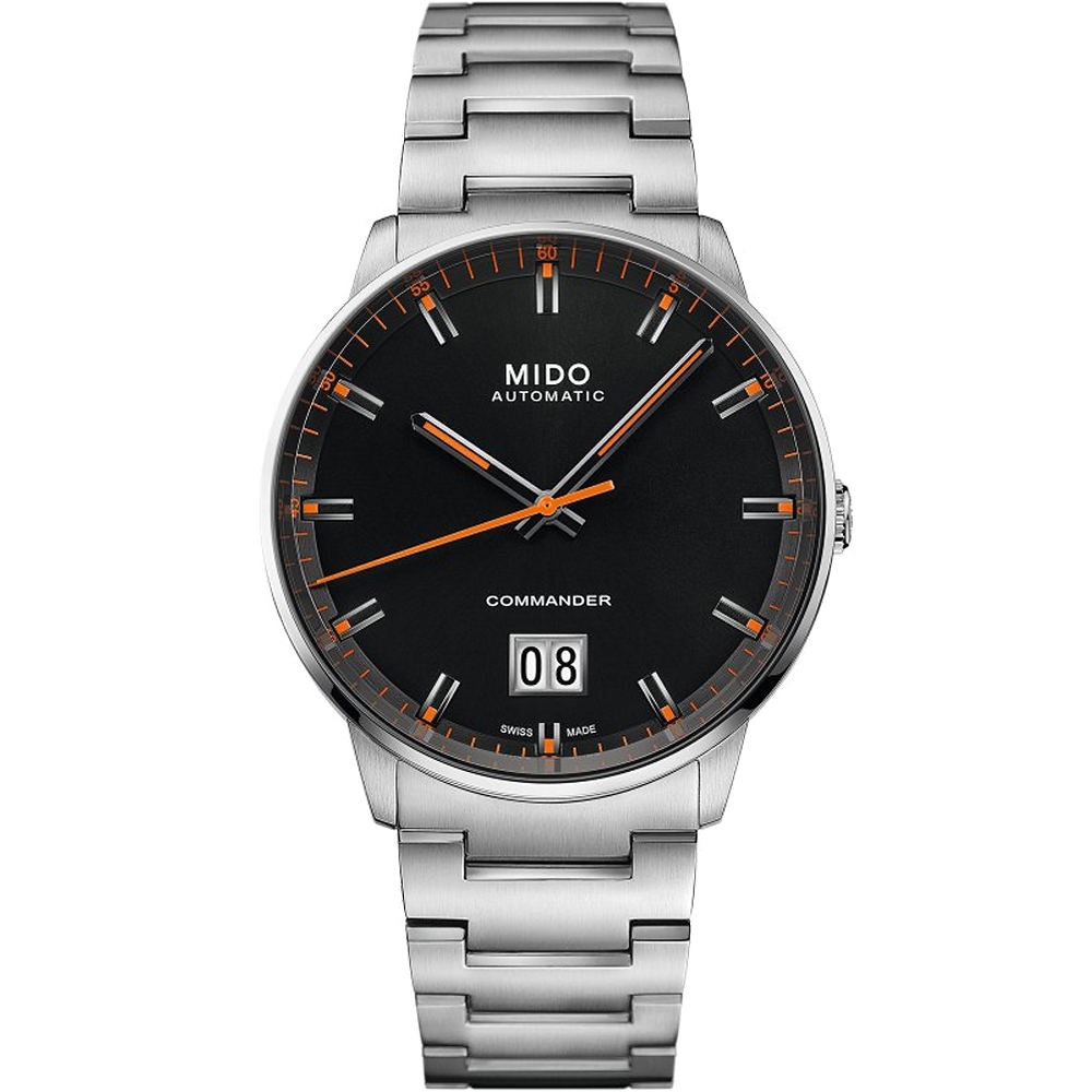 MIDO 美度 官方授權 COMMANDER 香榭系列大日期機械錶-42mm M0216261105100