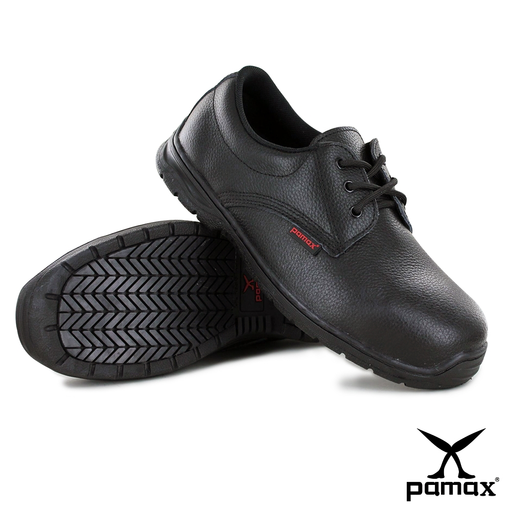 【PAMAX 帕瑪斯】PZ10101FEH/男女-(基本型)皮革製止滑鋼頭安全鞋-寬楦-橡膠專利大底 product image 1