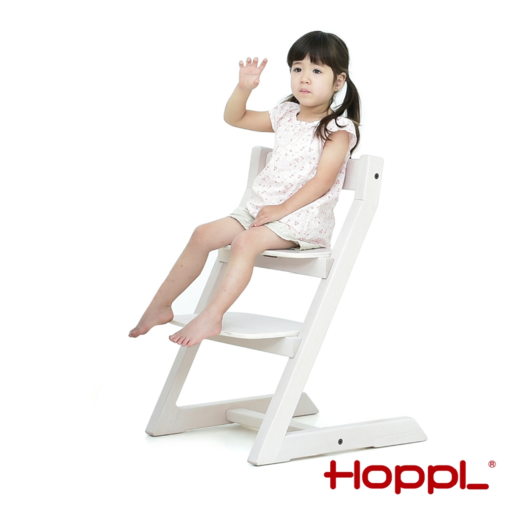 [日本HOPPL]Choice兒童成長椅-橡木白