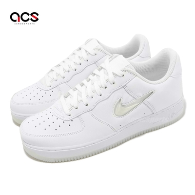 Nike 休閒鞋 Air Force 1 Low Retro 男鞋 女鞋 白 全白 小勾勾 冰藍底 代表色 FN5924-100