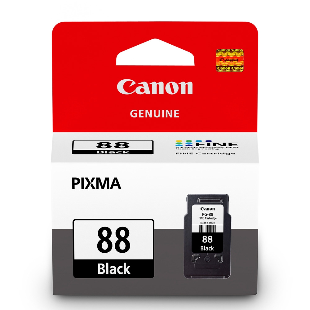 CANON PG-88 BK 黑色 原廠高容量墨水匣(含噴頭) 適用機型：E500/E600/E510