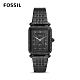 FOSSIL LYRIC 個性女子的搖滾時代石英腕錶-黑不銹鋼鍊帶 28MM ES4722 product thumbnail 1