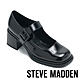 STEVE MADDEN-GALLON 漆皮方頭瑪莉珍跟鞋-黑色 product thumbnail 1