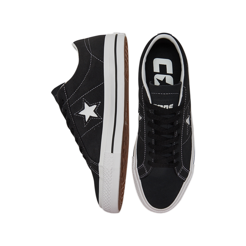 CONVERSE ONE STAR PRO OX 低筒休閒鞋男鞋女鞋黑色-171327C | 高筒鞋