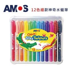 韓國AMOS 12色細款神奇水蠟筆(台灣總代理公司貨)