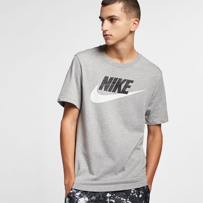 NIKE 上衣 男款 短袖上衣 運動 AS M NSW TEE ICON FUTURA 灰 AR5005-063