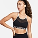 NIKE 背心 女款 運動背心 慢跑 低強度支撐 AS W NK AIR INDY HN MESH BRA 黑 FB4098-010 product thumbnail 1