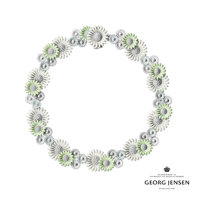 Georg Jensen 喬治傑生 DAISY 項鍊-純銀電鍍銠