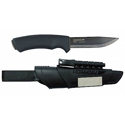 MORAKNIV Bushcraft Survival 高碳鋼野外求生軍用直刀 黑