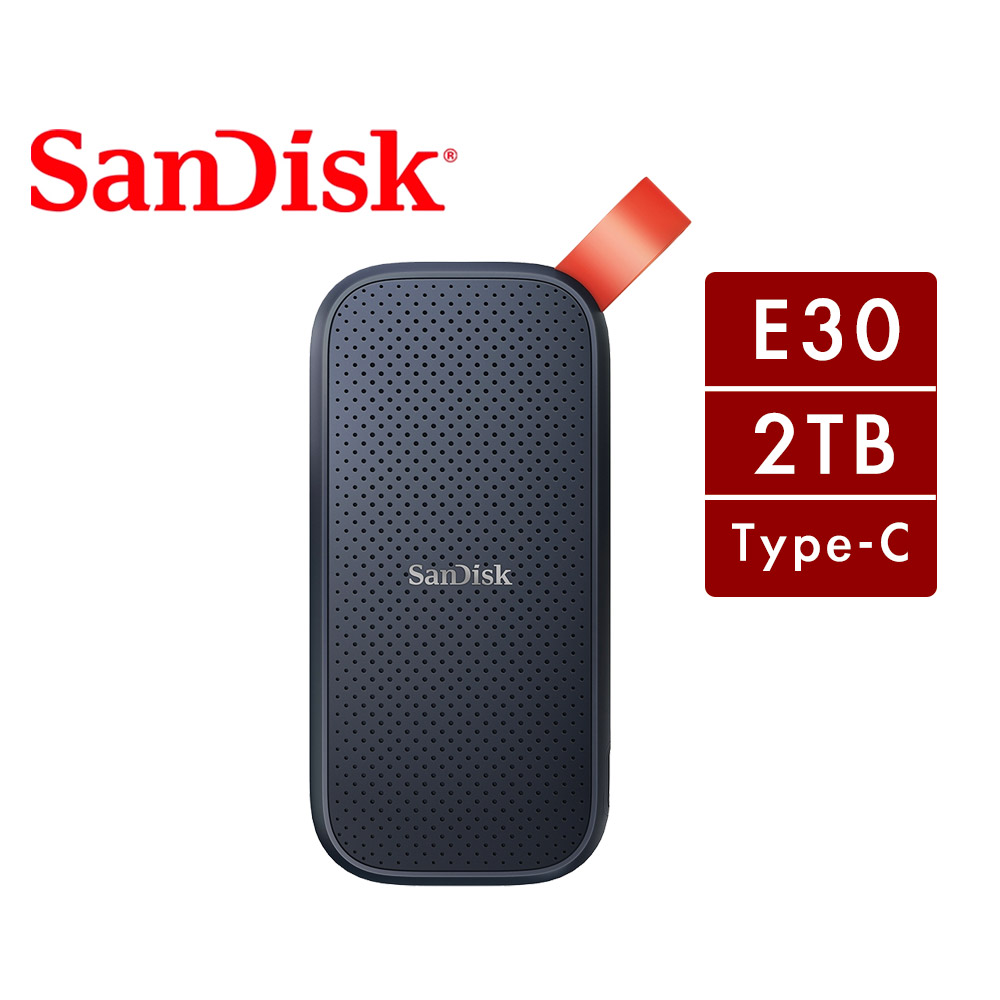SanDisk E30 2TB 行動固態硬碟-G26 Type-C