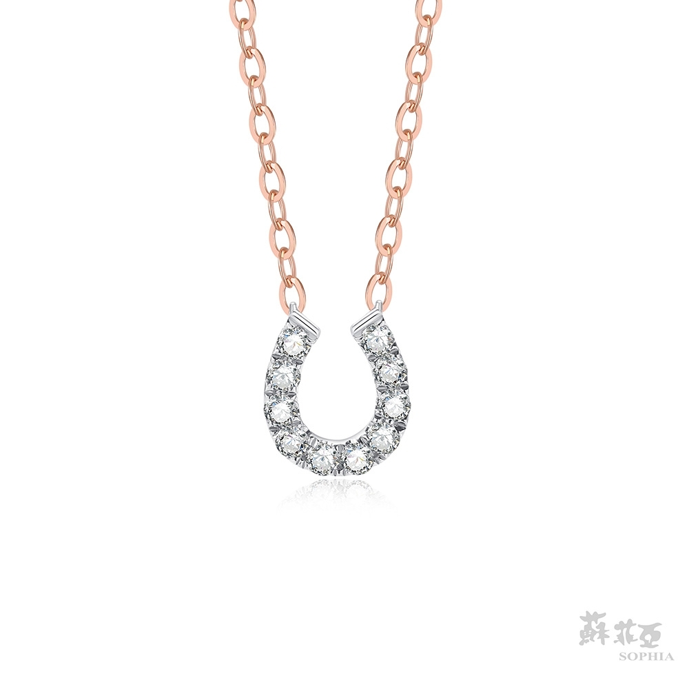 SOPHIA 蘇菲亞珠寶 - 水滴之心 14K雙色 鑽石套鍊 product image 1