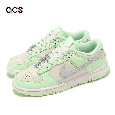 Nike 休閒鞋 Wmns Dunk Low NN SE 女鞋 青蘋果綠 白 液態銀 蝴蝶 FN6344-001