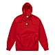 TOMMY 熱銷寬版貼布LOGO厚磅內刷毛圖案連帽T恤-紅色 product thumbnail 1